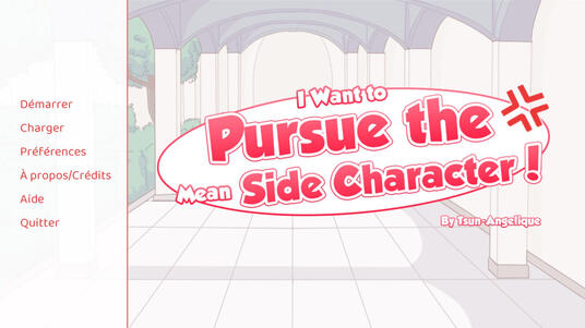 I Want to Pursue the Mean Side Character!'s title screen