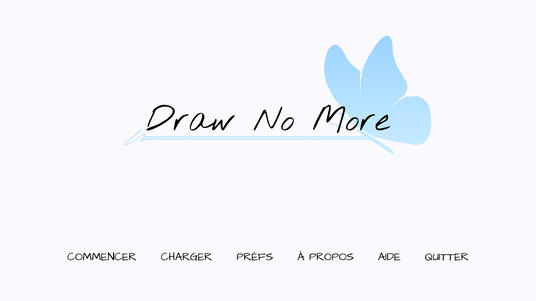 Draw No More's title screen